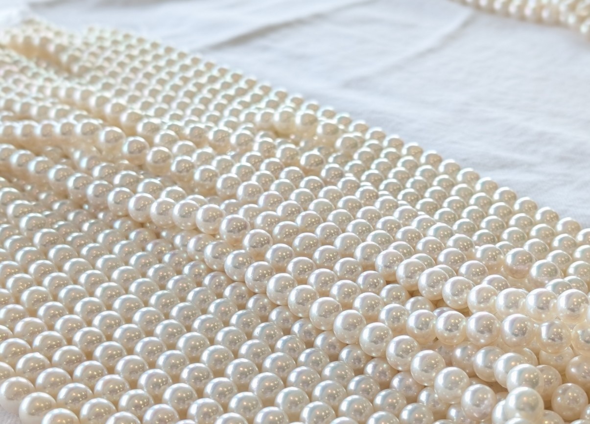 色、形、テリの整った真珠