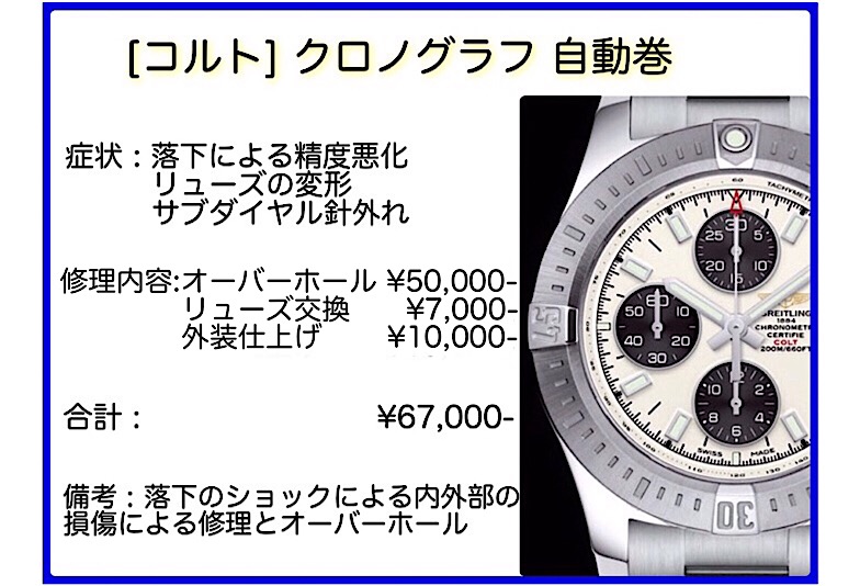 ブライトリング修理事例