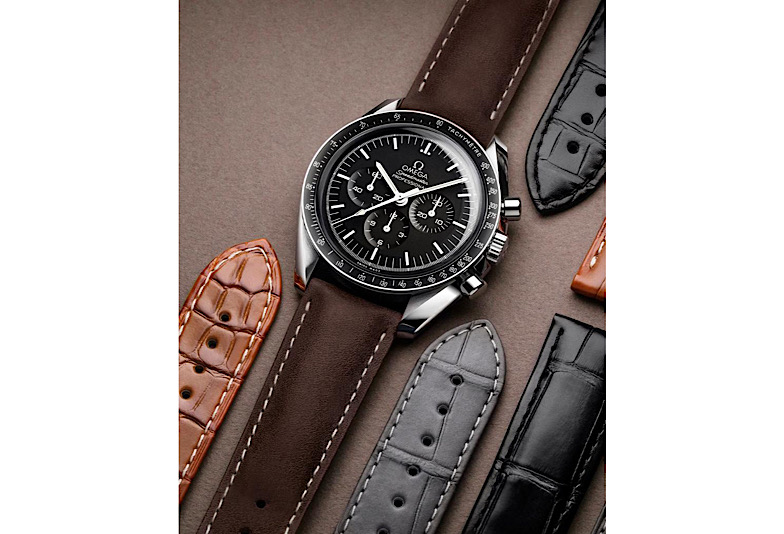 オメガスピードマスター　レザーバンド