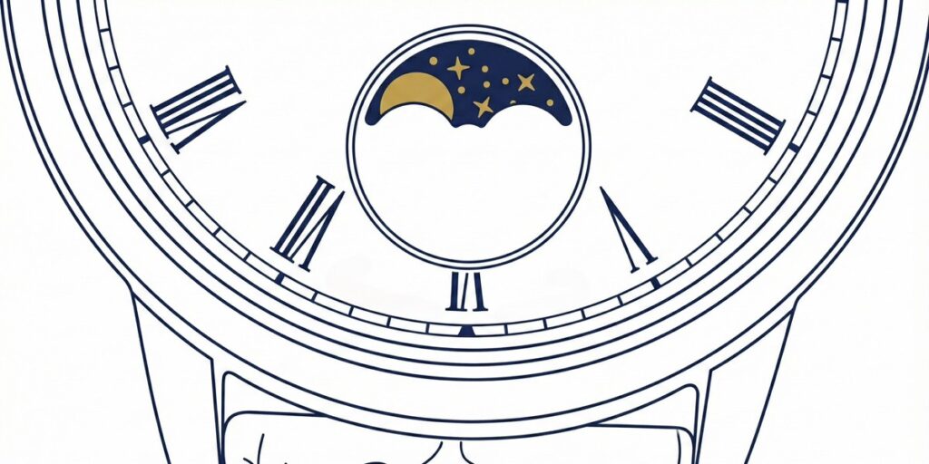 ムーンフェイズの上弦の月