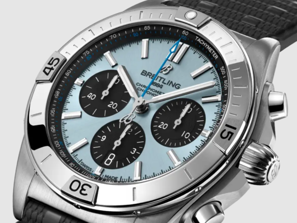 ブライトリングの腕時計 クロノマット プラチナベゼル