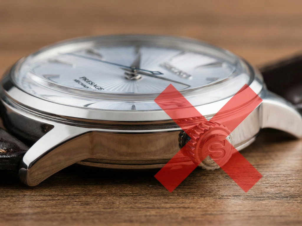 腕時計のリューズ