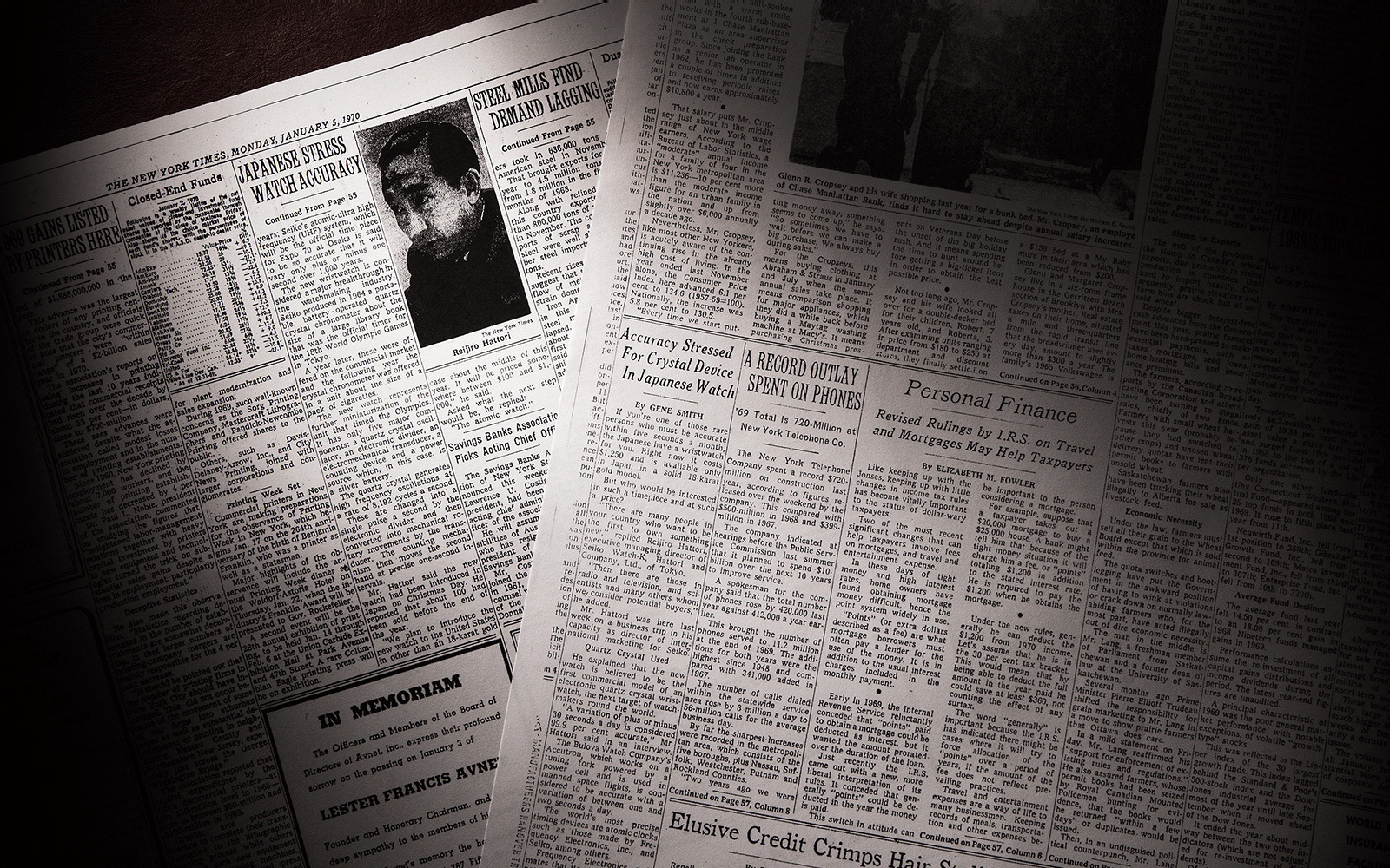 セイコー クオーツアストロンを紹介する海外の新聞記事。
