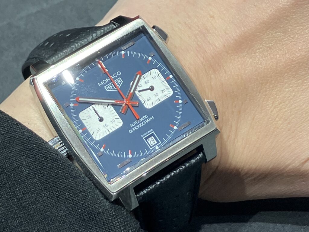 タグホイヤーモナコの着用画像