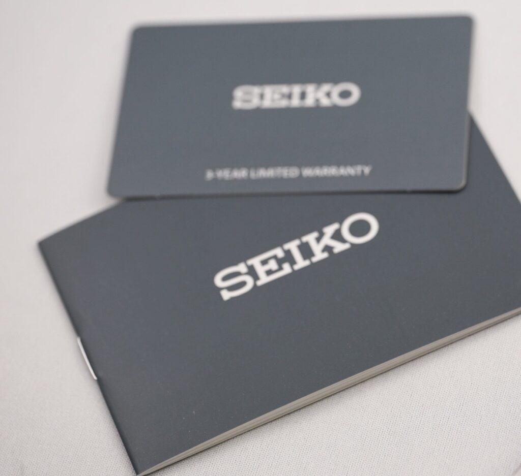 SEIKO 保証書