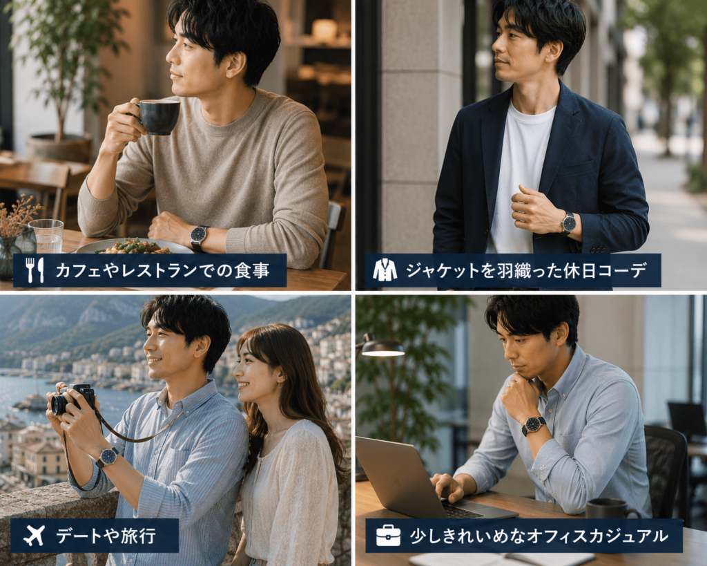 腕時計をつけた男性