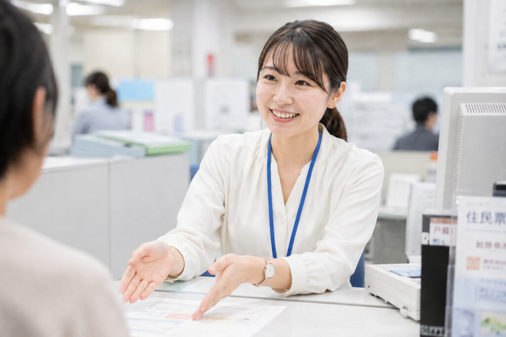 市役所で働く女性のイメージ