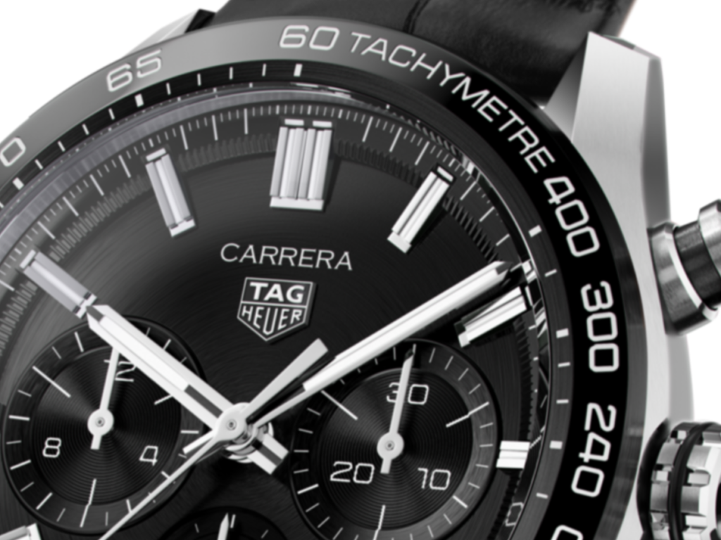 タグ・ホイヤーの腕時計 カレラクロノグラフのタキメーター