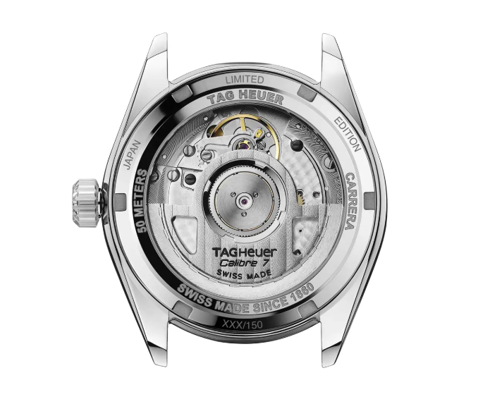 150本の限定本数が刻印されているケースバック