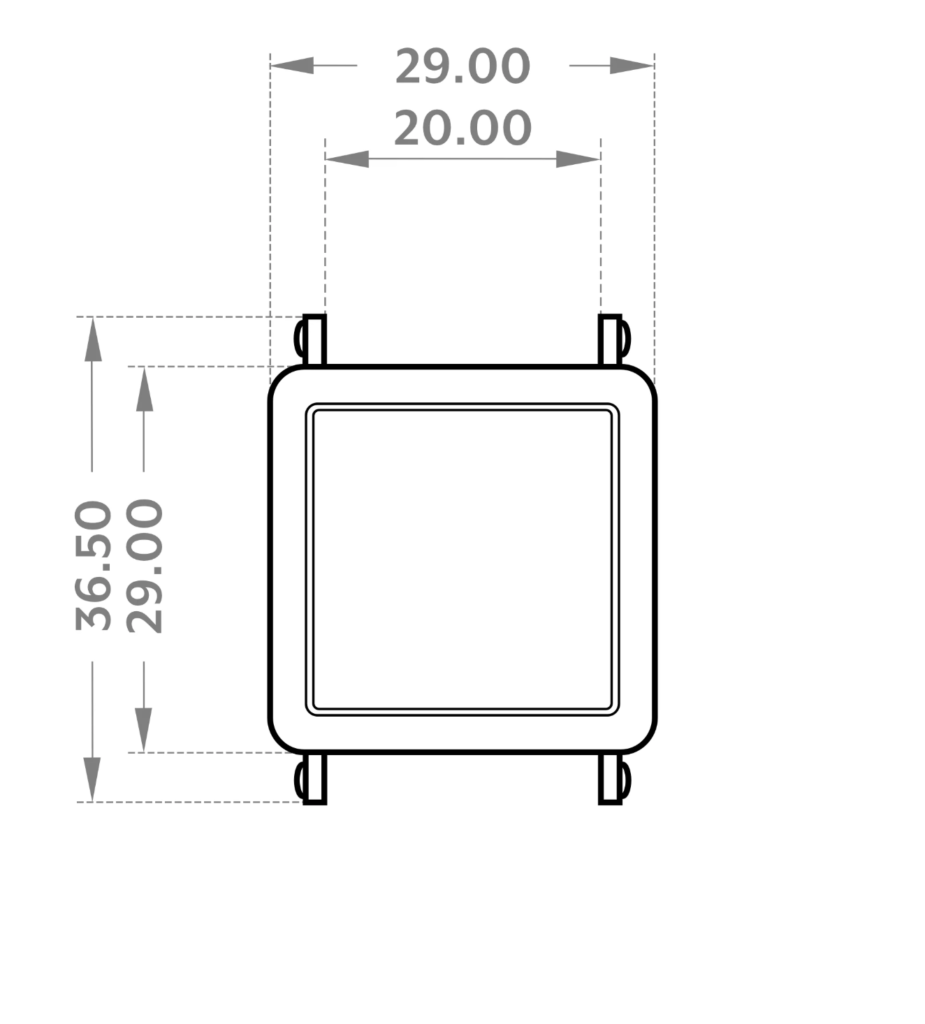 フランク ミュラーの腕時計　マスタースクエアのケースサイズ（6002L）