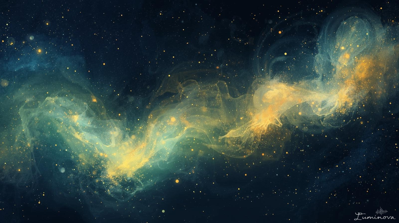 夜光塗料であるルミノバをイメージしたイラスト