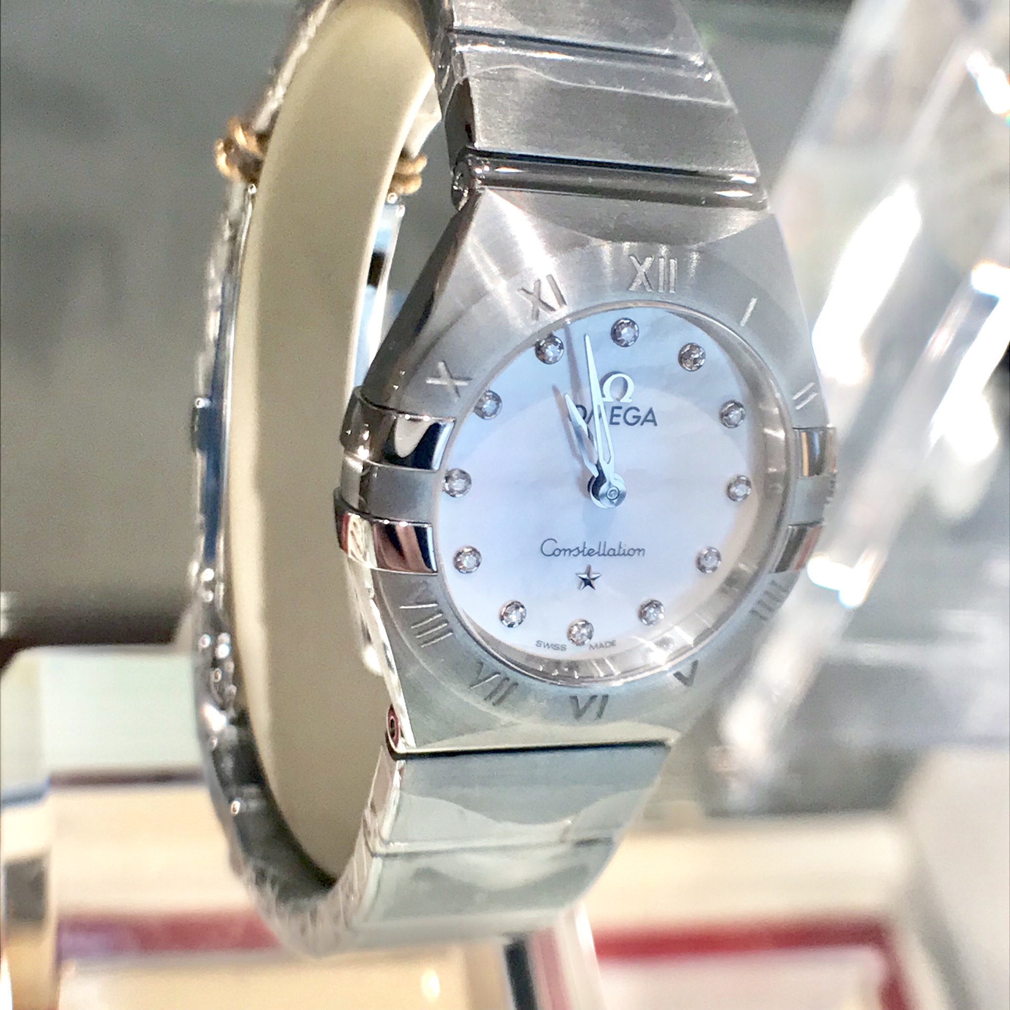 長野市で見られるオメガの腕時計 コンステレーション レディース