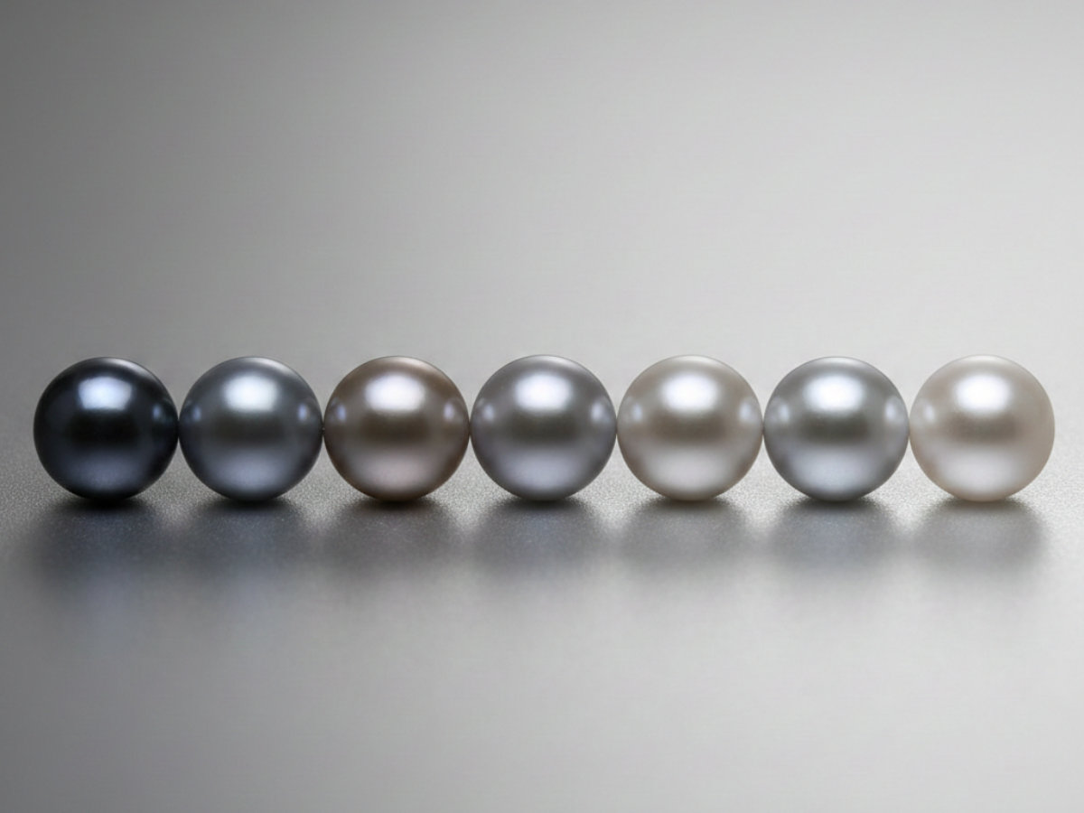グレーパールの色の違い