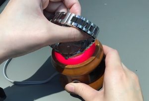 時計磁気抜き作業