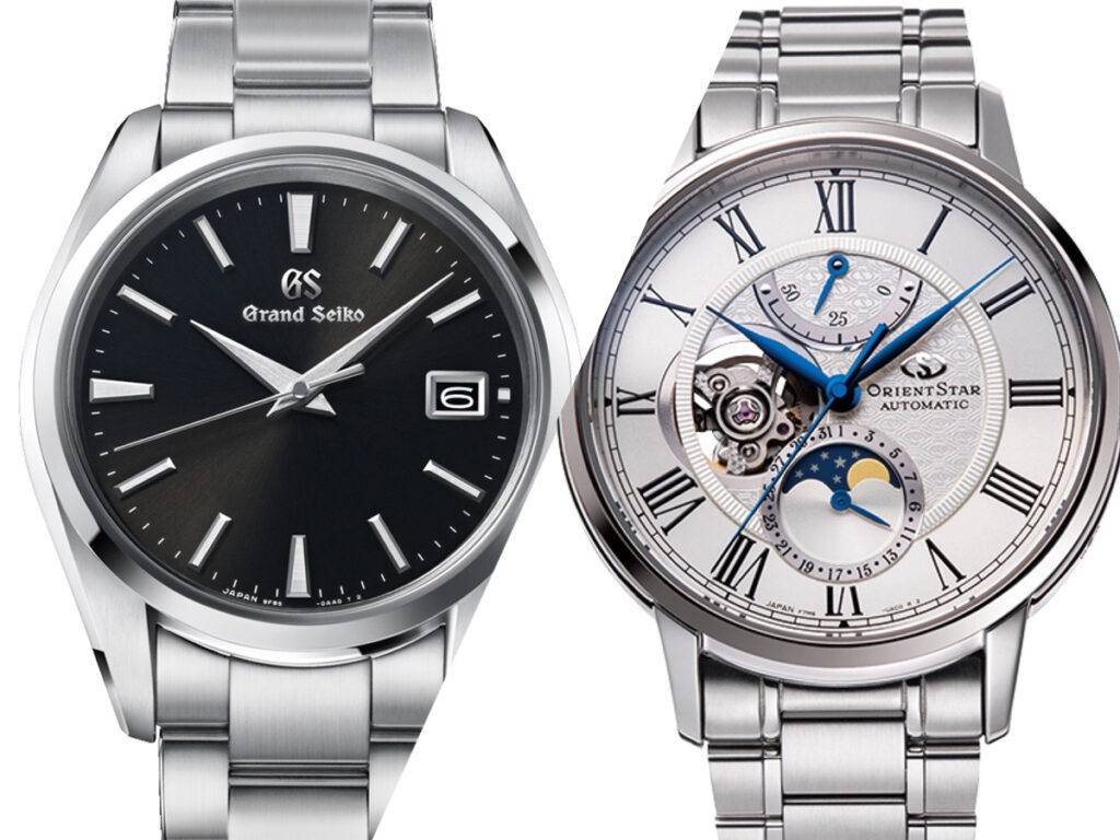 クォーツ時計と機械式時計の画像