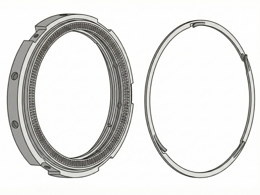 逆回転防止ベゼルの構造のイラスト