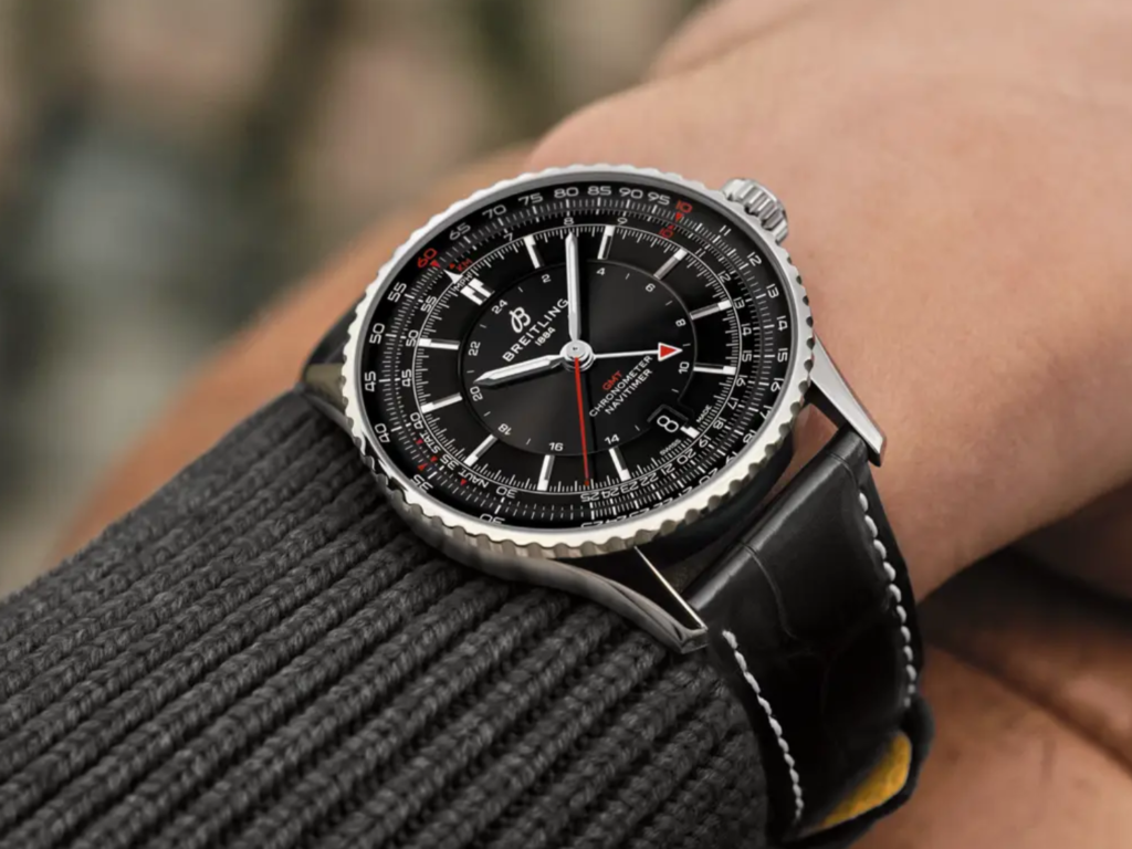ブライトリングの腕時計 ナビタイマー オートマチック GMT 41