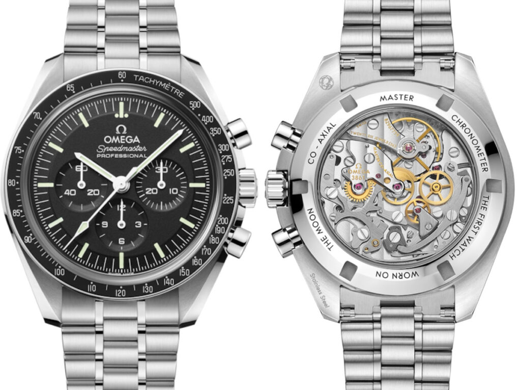 オメガ　スピードマスタープロフェッショナルの文字盤と裏蓋