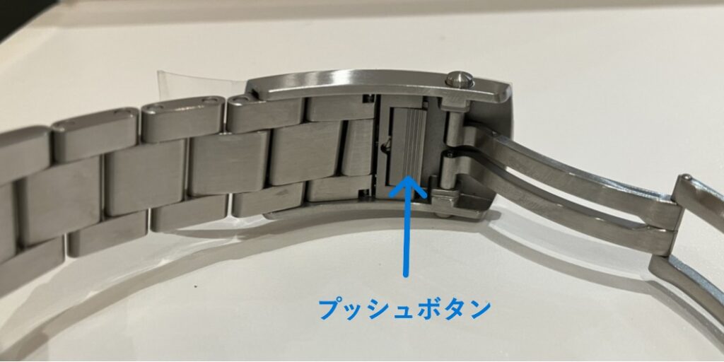 腕時計のスライドバックル