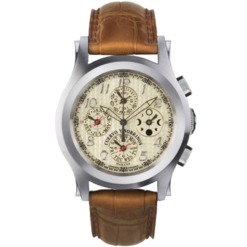 クエルボ イ ソブリノス（CUERVO Y SOBRINOS） ロブスト　トリカレンドグラフォ　ムーンフェイズ　クロノグラフ