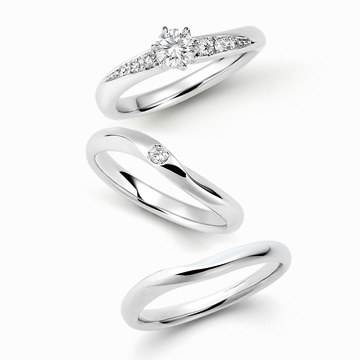 ロイヤルアッシャーダイヤモンド セットリング