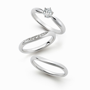 ロイヤルアッシャーダイヤモンド セットリング