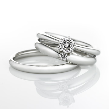 ロイヤルアッシャーダイヤモンド セットリング