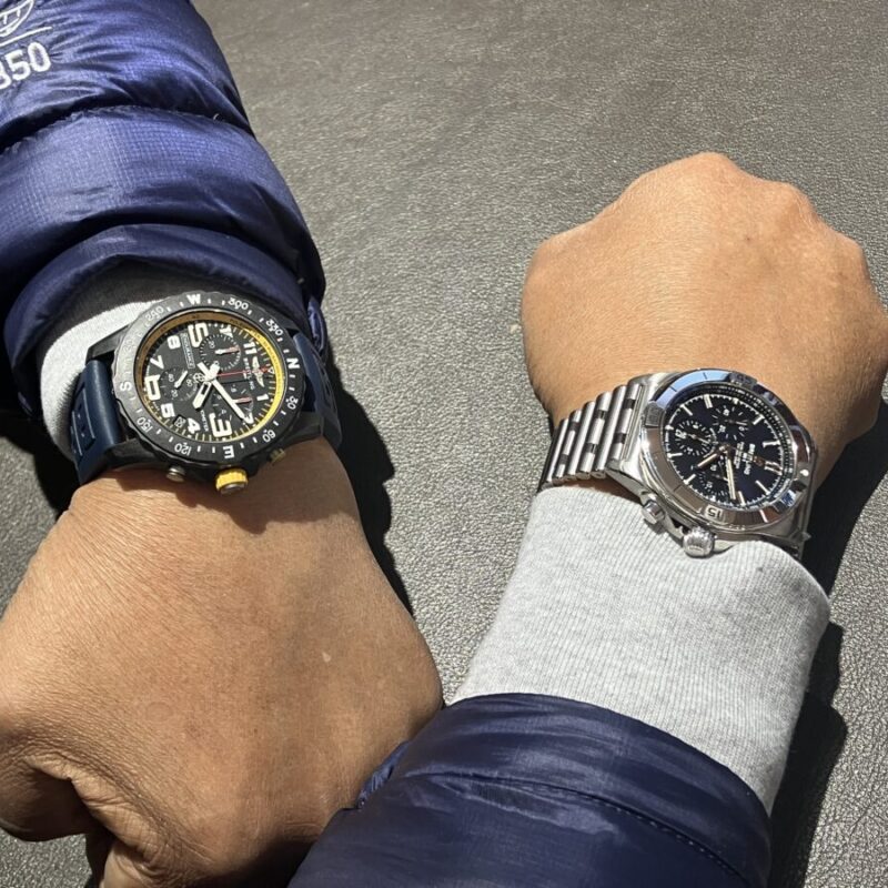 ブライトリングをつけた男性