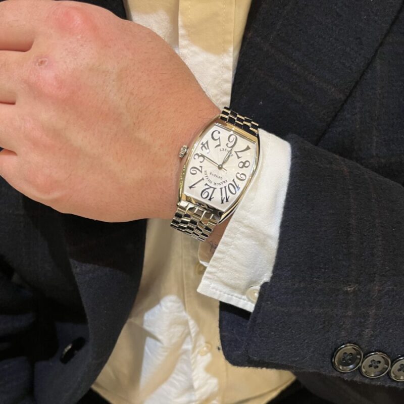 フランクミューラーの時計を着けた男性