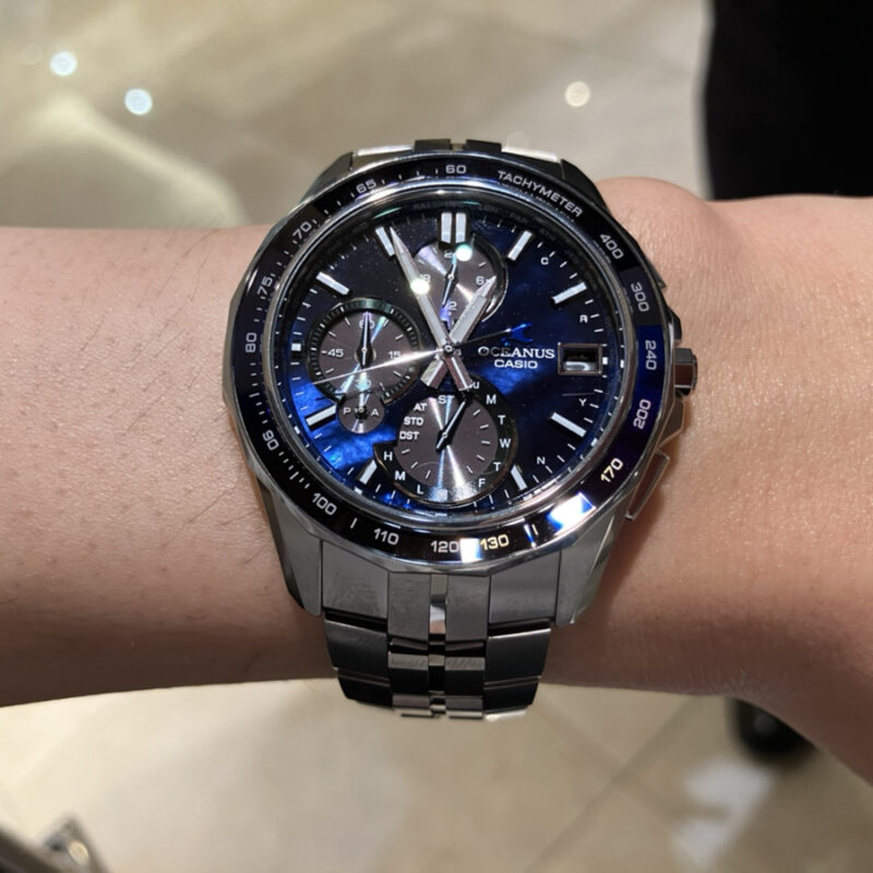 カシオの限定モデル「オシアナス マンタ 20周年記念モデル」品番：OCW-S7000BV-2AJR