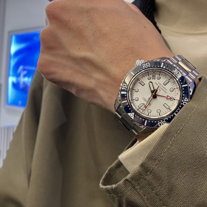 セイコープロスペックスの大谷翔平モデルをつけた男性