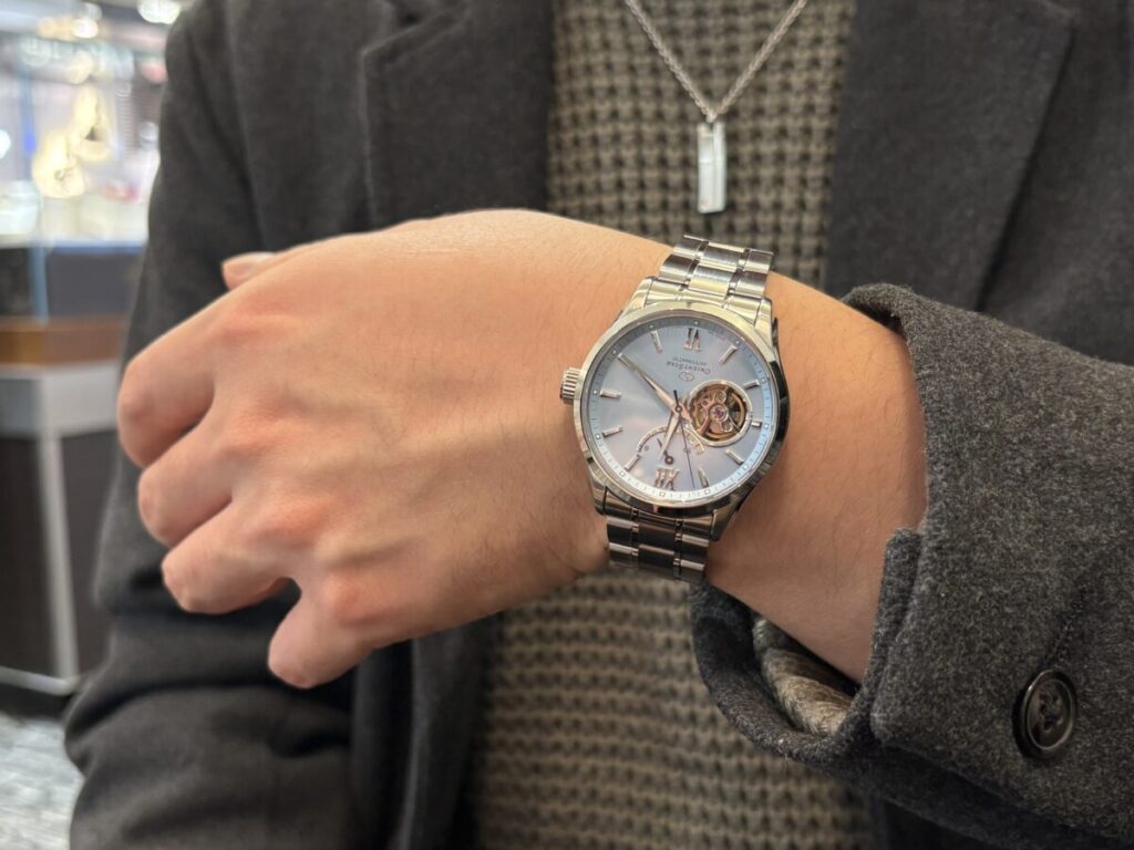 ＜オリエントスター コンテンポラリーコレクション セミスケルトン ムービングブルー「雪景色」＞お求めいただきありがとうございます/RK-AT0020L - オリエントスター