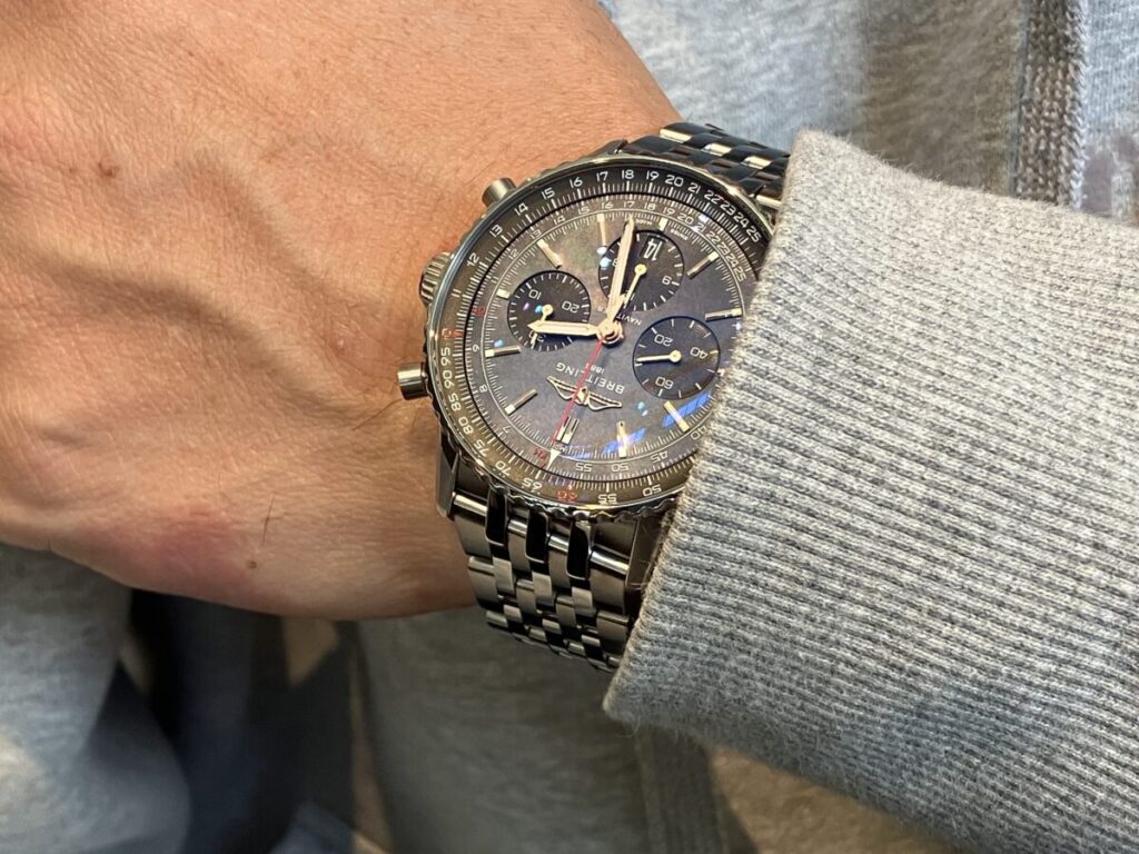 ＜ブライトリング ナビタイマーB01クロノグラフジャパンエディション＞お求めいただきありがとうございます/AB01381G1B1A1 - ブライトリング