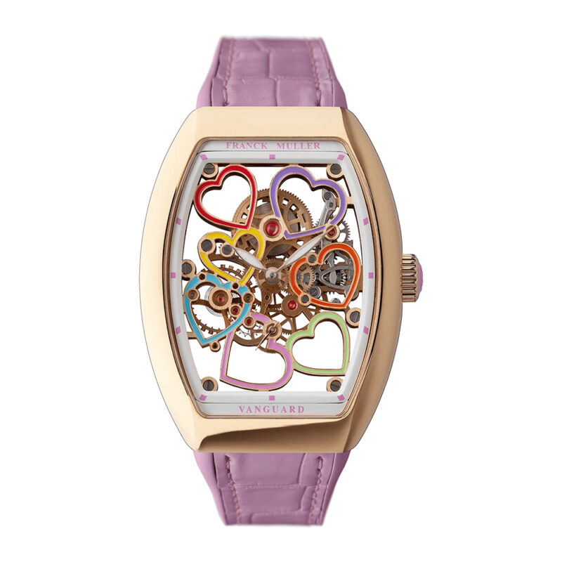 フランクミュラーの時計「ヴァンガード レディ ハート スケルトン」