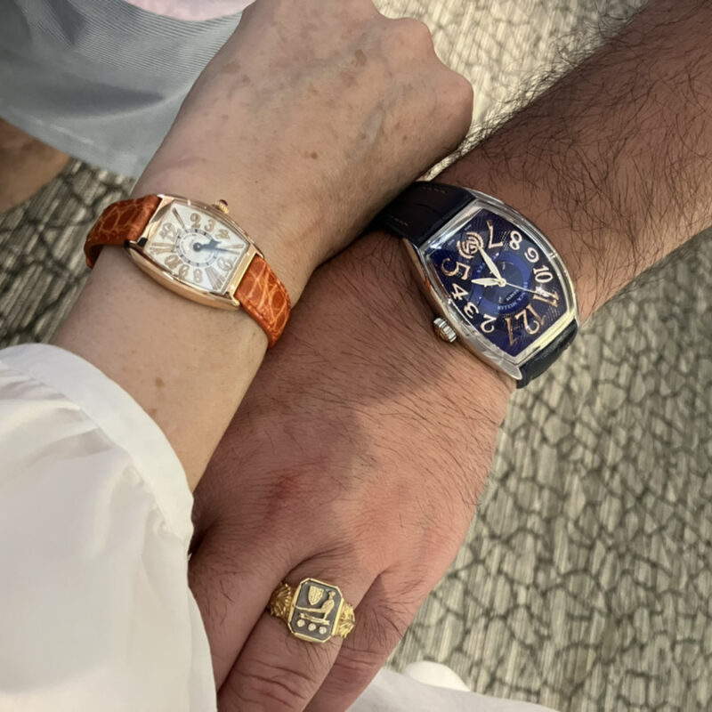 フランク ミュラーをペアで着けるご夫婦