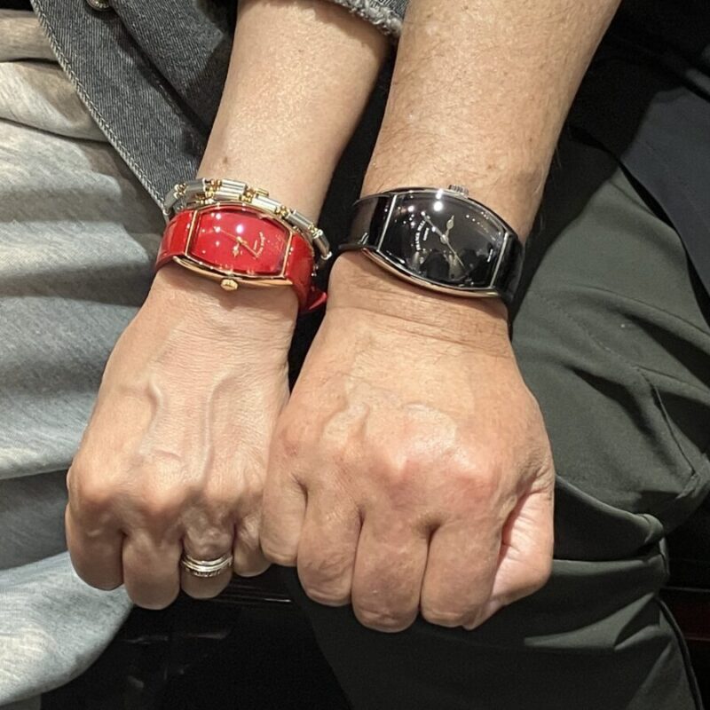 フランクミュラーグランドカーベックスピアノをつけたご夫婦